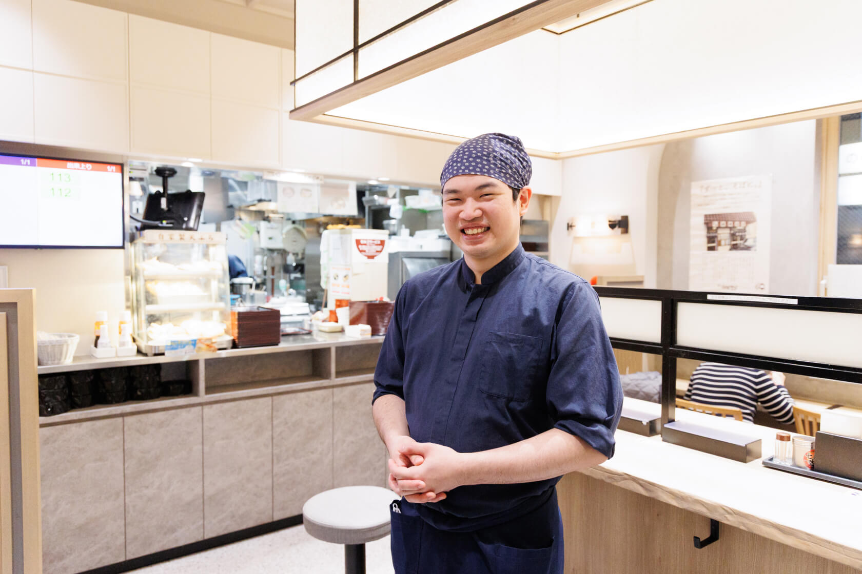 店長の最高の笑顔